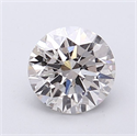 Del inventario de diamantes de laboratorio, 1.29 quilates, Redondo , Color G, claridad VS1 y certificado IGI