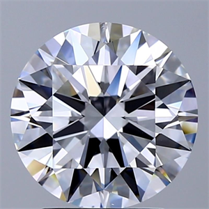 Picture of Natural Diamond 2.53 Carats, Round with Excellent Cut, D Color, SI1 Clarity and Certified by GIA