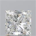 Natural Diamond 1.81 Carats, Princess with  Cut, J Color, VVS2 Clarity and Certified by GIA