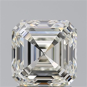 Picture of Natural Diamond 2.07 Carats, Asscher with  Cut, J Color, IF Clarity and Certified by GIA