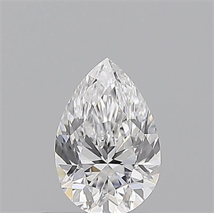 Picture of Natural Diamond 0.50 Carats, Pear with  Cut, D Color, VVS2 Clarity and Certified by GIA