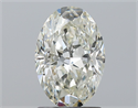 Natural Diamond 1.50 Carats, Oval with  Cut, K Color, SI2 Clarity and Certified by GIA