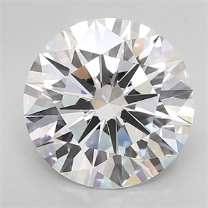 Picture of Lab Grown Diamond 5.32 Carats, Round with Ideal Cut, D Color, VVS1 Clarity and Certified by IGI