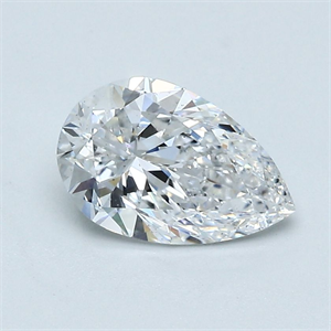 Picture of Natural Diamond 1.30 Carats, Pear with  Cut, D Color, SI1 Clarity and Certified by GIA
