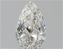 Natural Diamond 1.00 Carats, Pear with  Cut, H Color, SI1 Clarity and Certified by GIA