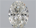 Natural Diamond 2.52 Carats, Oval with  Cut, H Color, SI2 Clarity and Certified by GIA