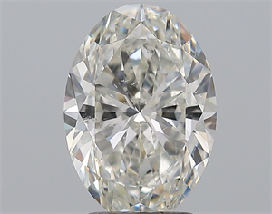 Picture of Natural Diamond 2.52 Carats, Oval with  Cut, H Color, SI2 Clarity and Certified by GIA