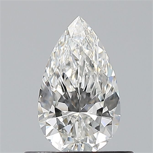Foto Diamante Natural 0.50 quilates, De pera , Color F, claridad SI1 y certificado GIA de
