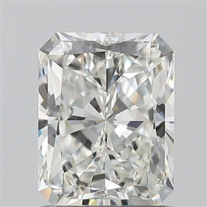 Picture of Natural Diamond 1.01 Carats, Radiant with  Cut, H Color, VVS2 Clarity and Certified by GIA
