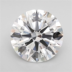 Picture of Lab Grown Diamond 1.54 Carats, Round with Ideal Cut, D Color, VS1 Clarity and Certified by IGI