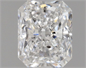 Natural Diamond 0.70 Carats, Radiant with  Cut, D Color, SI2 Clarity and Certified by GIA