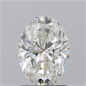 Natural Diamond 1.50 Carats, Oval with  Cut, I Color, SI2 Clarity and Certified by GIA