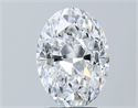 Natural Diamond 3.01 Carats, Oval with  Cut, D Color, SI1 Clarity and Certified by GIA