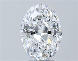 Picture of Natural Diamond 3.01 Carats, Oval with  Cut, D Color, SI1 Clarity and Certified by GIA
