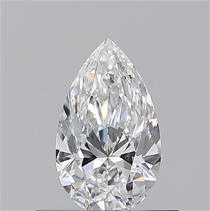 Picture of Natural Diamond 0.50 Carats, Pear with  Cut, F Color, VS2 Clarity and Certified by GIA