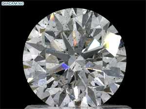Picture of Natural Diamond 0.91 Carats, Round with Very Good Cut, G Color, I1 Clarity and Certified by GIA