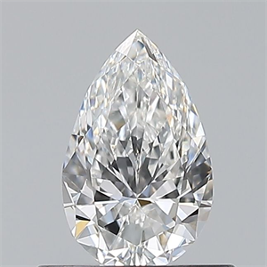 Picture of Natural Diamond 0.52 Carats, Pear with  Cut, E Color, VVS1 Clarity and Certified by GIA