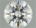 Natural Diamond 0.50 Carats, Round with Excellent Cut, I Color, VVS2 Clarity and Certified by GIA