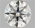Diamante Natural 0.90 quilates, Redondo , Color H, claridad VVS2 y certificado HRD