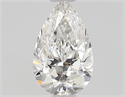 Diamante Natural 0.50 quilates, De pera , Color F, claridad SI1 y certificado GIA