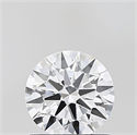 Lab Grown Diamond 1.05 Carats, Round with Ideal Cut, D Color, VS1 Clarity and Certified by IGI