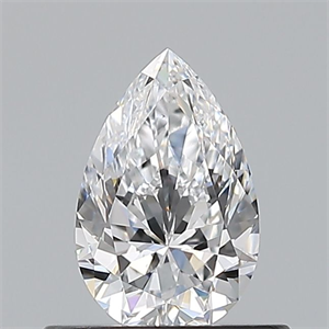 Picture of Natural Diamond 0.50 Carats, Pear with  Cut, D Color, VS1 Clarity and Certified by GIA