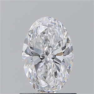 Picture of Natural Diamond 0.96 Carats, Oval with  Cut, D Color, VS2 Clarity and Certified by GIA
