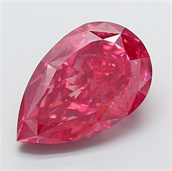 Picture of Lab Grown Diamond 6.00 Carats, Pear with  Cut, Fancy Vivid Pink Color, VS1 Clarity and Certified by IGI