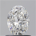 Natural Diamond 0.63 Carats, Oval with  Cut, E Color, VS1 Clarity and Certified by GIA