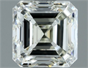 Natural Diamond 1.50 Carats, Asscher with  Cut, J Color, VVS1 Clarity and Certified by IGI