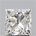 Natural Diamond 1.40 Carats, Princess with  Cut, H Color, SI2 Clarity and Certified by GIA
