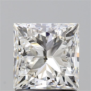 Foto Diamante Natural 1.40 quilates, Princesa , Color H, claridad SI2 y certificado GIA de