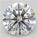 Lab Grown Diamond 3.91 Carats, Round with Excellent Cut, D Color, VVS1 Clarity and Certified by GIA