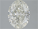 Natural Diamond 2.01 Carats, Oval with  Cut, I Color, SI2 Clarity and Certified by IGI
