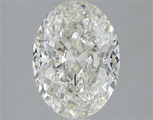 Picture of Natural Diamond 2.01 Carats, Oval with  Cut, I Color, SI2 Clarity and Certified by IGI