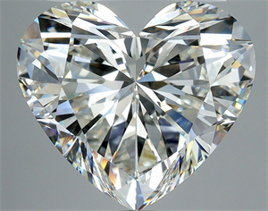 Picture of Natural Diamond 5.30 Carats, Heart with  Cut, J Color, VVS2 Clarity and Certified by GIA