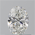 Natural Diamond 0.50 Carats, Oval with  Cut, H Color, VS1 Clarity and Certified by GIA