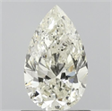 Natural Diamond 1.04 Carats, Pear with  Cut, J Color, I1 Clarity and Certified by IGI