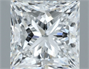 Natural Diamond 1.20 Carats, Princess with  Cut, F Color, VS1 Clarity and Certified by GIA