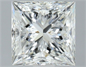 Natural Diamond 1.32 Carats, Princess with  Cut, I Color, VVS2 Clarity and Certified by GIA