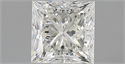 Natural Diamond 1.00 Carats, Princess with  Cut, J Color, VVS2 Clarity and Certified by GIA