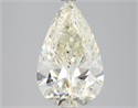 Diamante Natural 3.02 quilates, De pera , Color J, claridad SI2 y certificado HRD