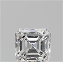 Diamante Natural 0.90 quilates, Asscher , Color D, claridad VS1 y certificado GIA