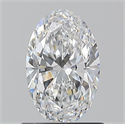 Natural Diamond 0.90 Carats, Oval with  Cut, D Color, VS1 Clarity and Certified by GIA