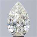 Natural Diamond 10.15 Carats, Pear with  Cut, K Color, SI1 Clarity and Certified by GIA