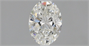 Natural Diamond 0.70 Carats, Oval with  Cut, G Color, IF Clarity and Certified by GIA