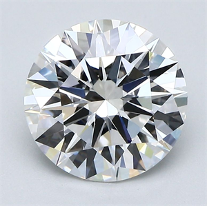 Picture of Natural Diamond 2.53 Carats, Round with Excellent Cut, D Color, VVS1 Clarity and Certified by GIA