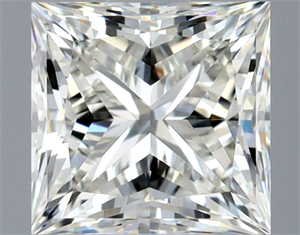 Picture of Natural Diamond 1.01 Carats, Princess with  Cut, J Color, VVS1 Clarity and Certified by GIA
