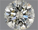 Natural Diamond 1.25 Carats, Round with Excellent Cut, L Color, VVS1 Clarity and Certified by HRD