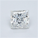 Natural Diamond 0.70 Carats, Princess with  Cut, G Color, VVS1 Clarity and Certified by GIA